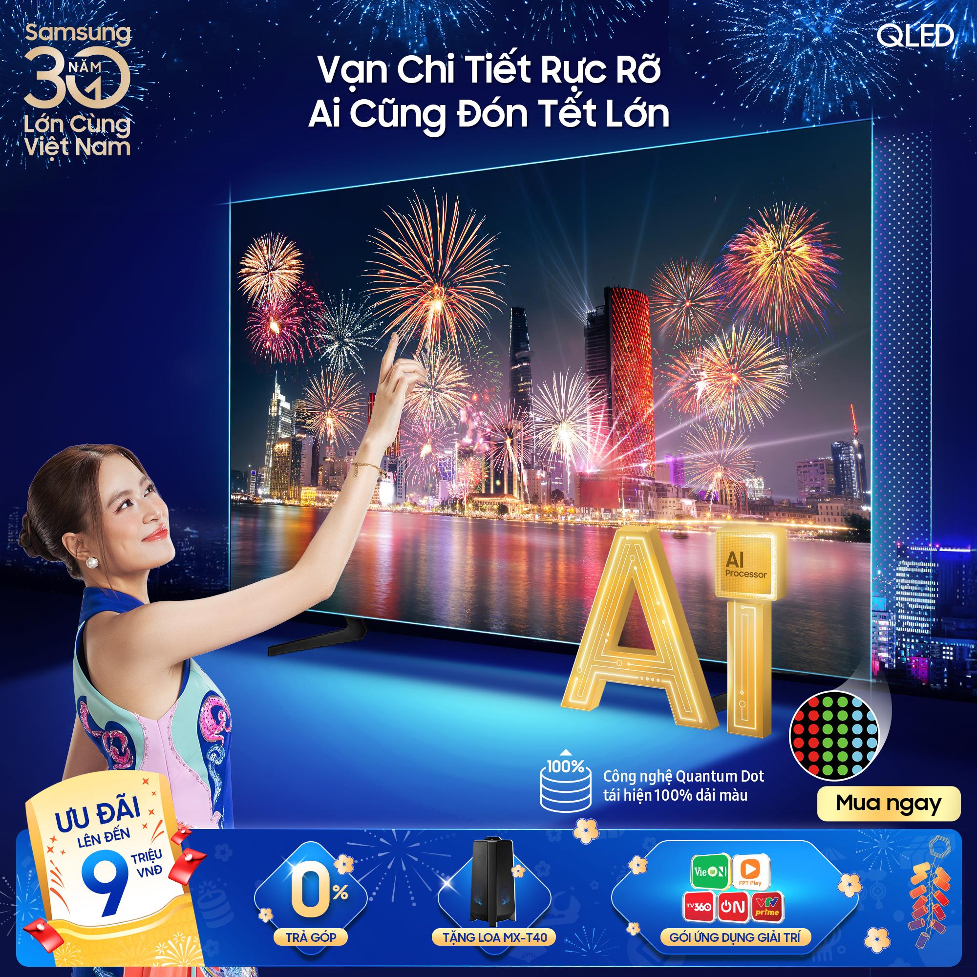 Tết lớn sum vầy, tận hưởng từng khoảnh khắc đỉnh cao cùng Samsung AI TV- Ảnh 1. Tết lớn sum vầy, tận hưởng từng khoảnh khắc đỉnh cao cùng Samsung AI TV- Ảnh 1.