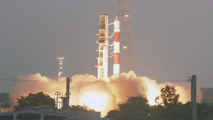 Vụ phóng tên lửa Ấn Độ PSLV-XL ngày 17/5/2025. Ảnh: ISRO