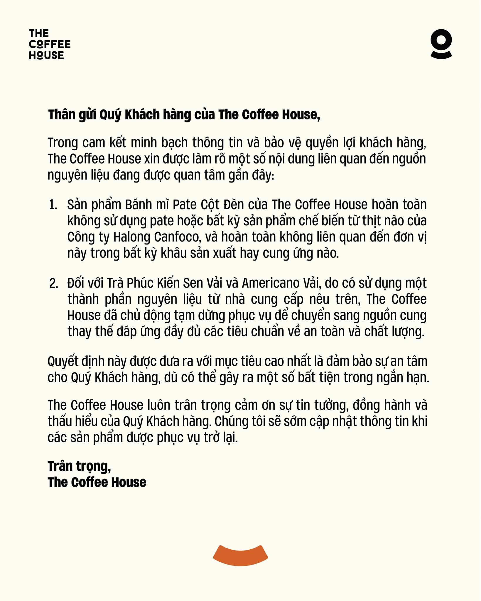 The Coffee House bất ngờ phát thông báo liên quan đến Đồ hộp Hạ Long- Ảnh 1.