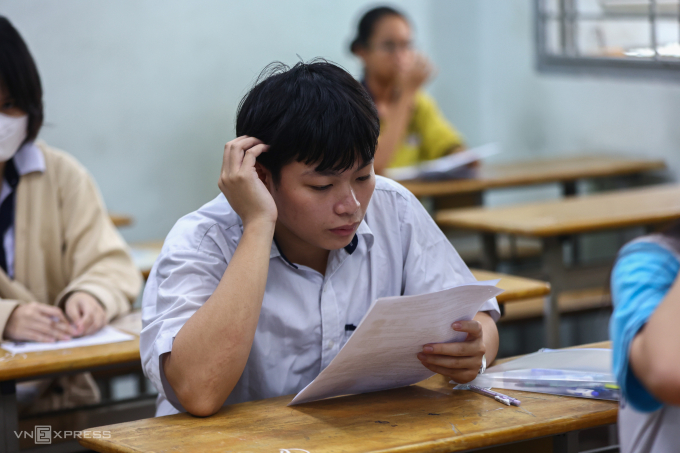 Thí sinh TP HCM thi tốt nghiệp THPT 2025. Ảnh: Quỳnh Trần