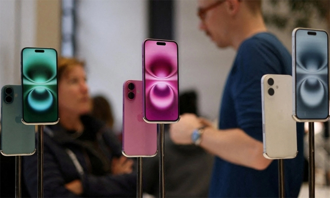 Loạt iPhone 17 tại lễ ra mắt. Ảnh: Tuấn Hưng