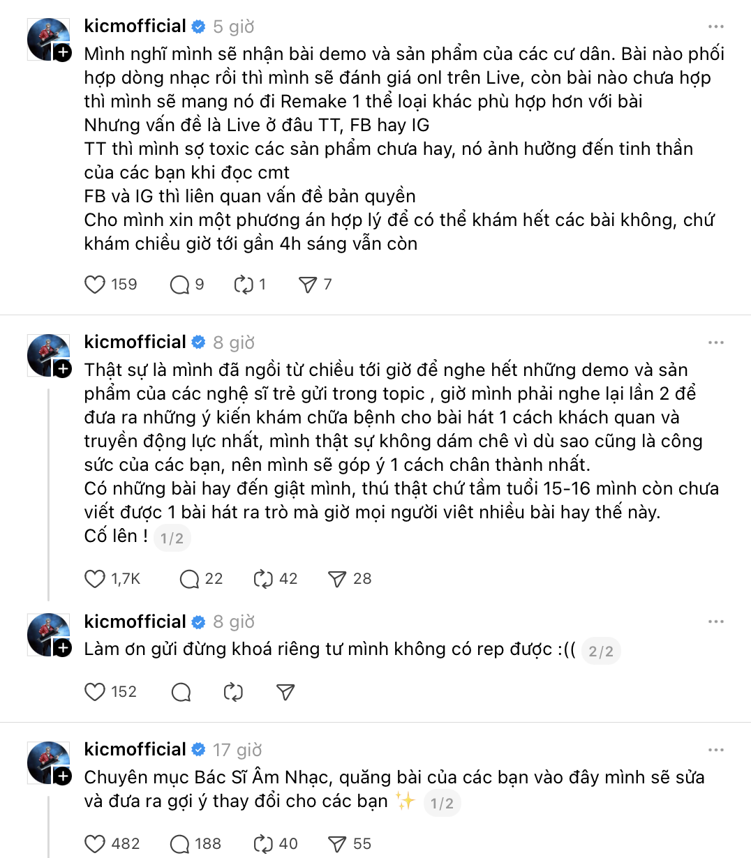 Threads city náo loạn vì hit-maker trăm triệu view chuyển nghề “tư vấn dạo”, bất ngờ khi nhắc về Sơn Tùng M-TP năm 2017- Ảnh 3.