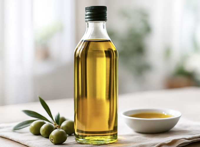 Dầu ôliu là vị vua trong bếp ăn của các Vùng Xanh. Ảnh được tạo bởi AI