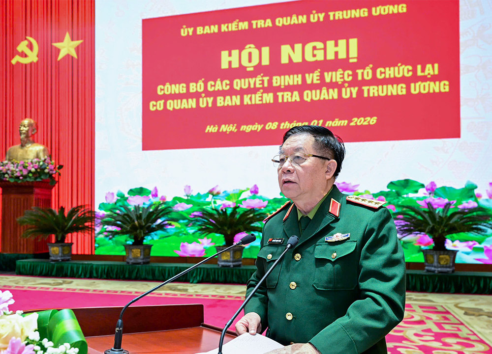 Tổ chức lại Cơ quan Ủy ban Kiểm tra Quân ủy Trung ương- Ảnh 1.