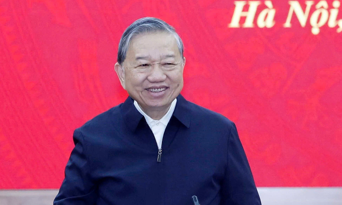 Tổng Bí thư Tô Lâm làm việc với Ban Chính sách, chiến lược Trung ương, sáng 7/1. Ảnh: TTXVN