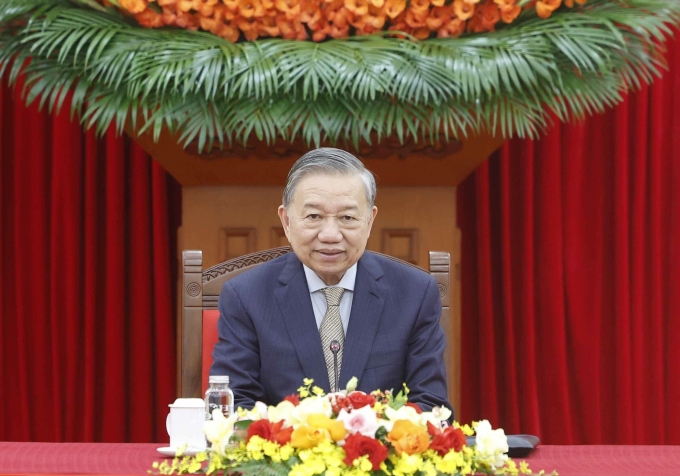 Tổng Bí thư Tô Lâm điện đàm với Tổng thống Hàn Quốc Lee Jae-myung ngày 30/1. Ảnh: TTXVN