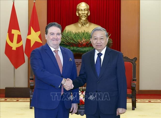 Tổng Bí thư Tô Lâm tiếp Đại sứ Mỹ Marc Knapper chào từ biệt - Ảnh 1. đại sứ Mỹ - Ảnh 1.