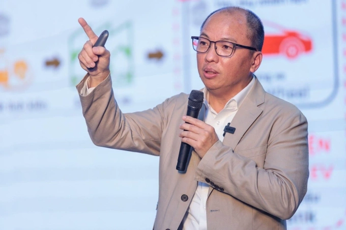 Ông Tiền Quốc Hào trong một sự kiện ở Hà Nội năm 2023. Ảnh: TMV