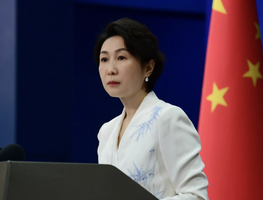 Phát ngôn viên Bộ Ngoại giao Trung Quốc Mao Ninh. Ảnh: BNG TRUNG QUỐC Trung Quốc cảnh báo 'luật rừng' khi Mỹ muốn rút khỏi hàng loạt tổ chức quốc tế.png