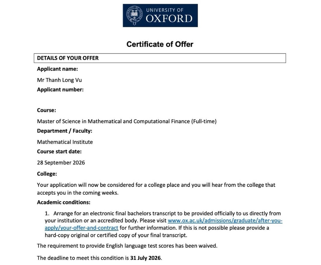 Từ học sinh trường làng, chàng trai 25 tuổi trúng tuyển ĐH số 1 thế giới - 1