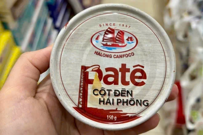 Sản phẩm “Pate Cột Đèn Hải Phòng” của Công ty Cổ phần Đồ hộp Hạ Long bị phát hiện vi phạm quy định về an toàn thực phẩm. Ảnh: Facebook Pate Cột Đèn Hải Phòng