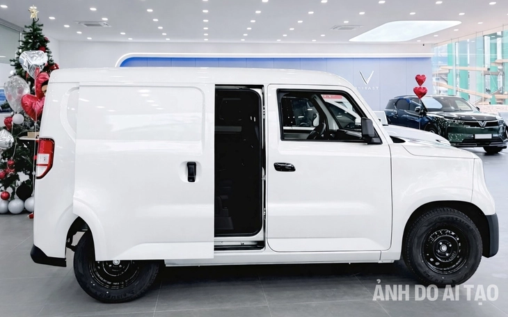 VinFast EC Van bản mới nhận cọc: Giá dự kiến 325 triệu đồng, thêm cửa lùa, có thể bán sau Tết - Ảnh 1.