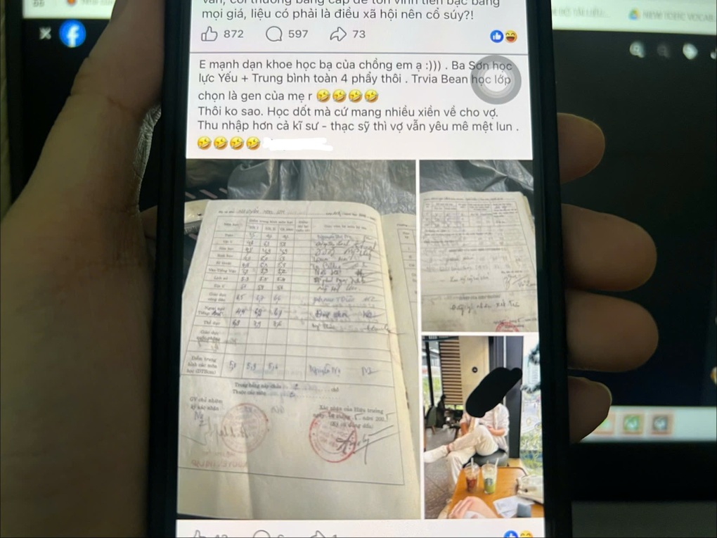 Vợ đăng bài khen chồng học dốt nhưng thu nhập cao hơn thạc sĩ, kỹ sư - 1