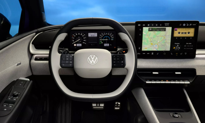 Loạt nút bấm vật lý, từ trên vô-lăng, hệ thống điều khiển trung tâm, cánh cửa, ở mẫu xe điện ID. mới. Ảnh: Volskwagen