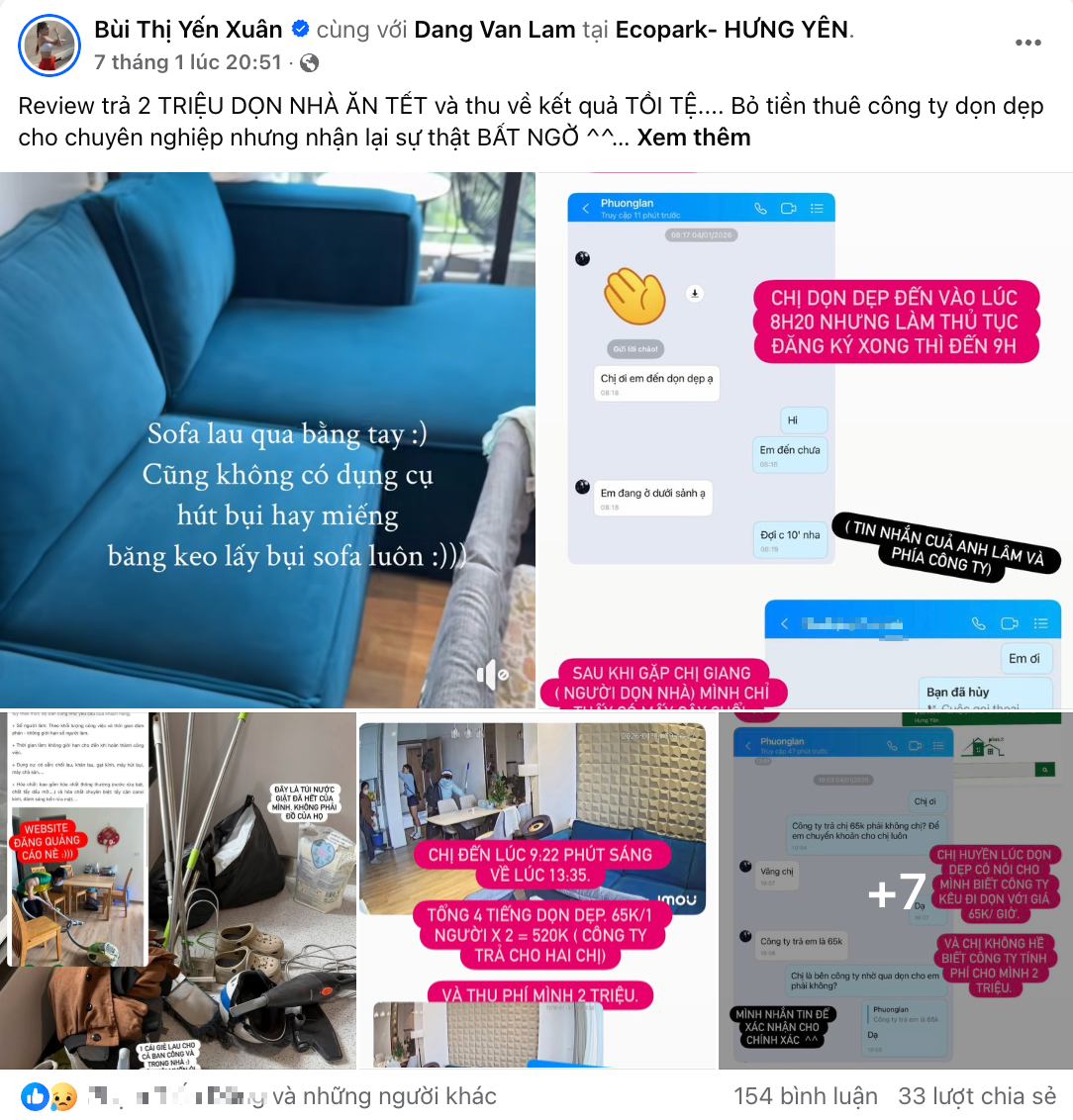 Yến Xuân bế con đến sân bay đón Lâm Tây, đoàn tụ sau drama bỏ 2 triệu thuê dọn nhà đón tết nhận kết 