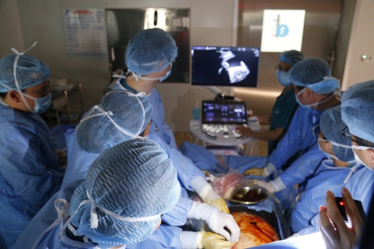 Cứu sống bào thai dị tật tim rất nặng ngay trong bụng mẹ 3 Đây là ca thông tim can thiệp thai nhi thứ 14 thành công liên tiếp được 2 bệnh viện phối hợp thực hiện