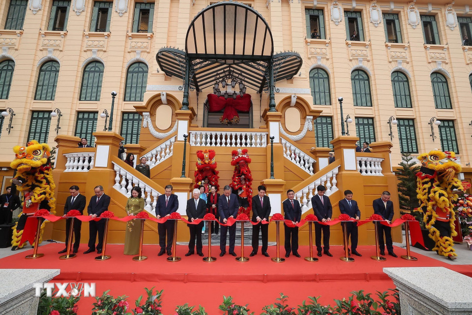 Tổng Bí thư Tô Lâm, Chủ tịch nước Lương Cường dự khánh thành công trình Trụ sở làm việc Cơ quan Chủ  - Ảnh 2.