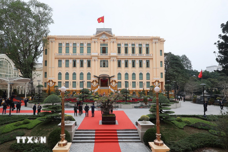 Tổng Bí thư Tô Lâm, Chủ tịch nước Lương Cường dự khánh thành công trình Trụ sở làm việc Cơ quan Chủ  - Ảnh 8.