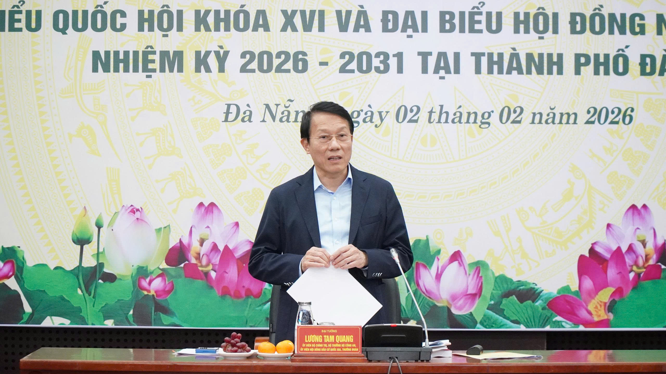 Đại tướng Lương Tam Quang kiểm tra công tác bầu cử tại Đà Nẵng năm 2026 - Ảnh 2. Đại tướng Lương Tam Quang kiểm tra công tác bầu cử tại Đà Nẵng năm 2026 - Ảnh 2.