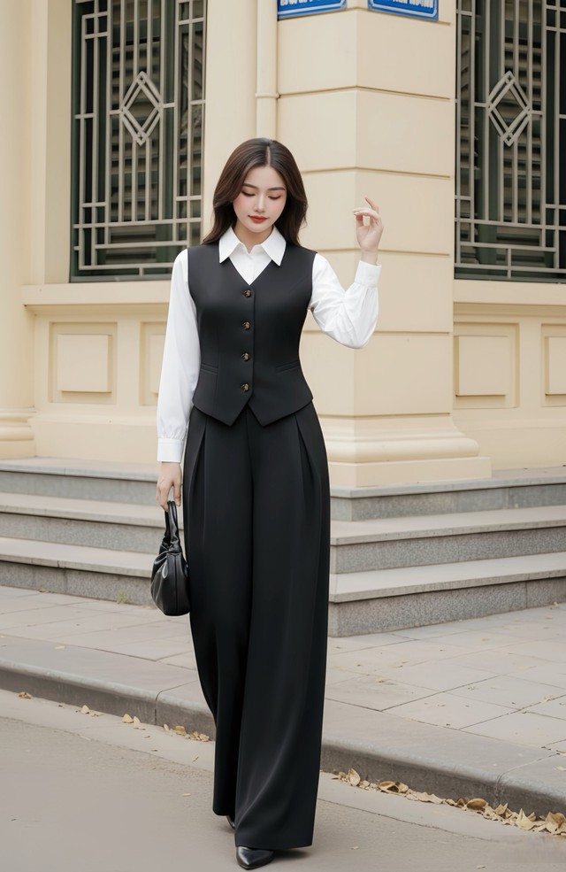 Áo gile và sơ mi, cặp bài trùng cho diện mạo trẻ trung sành điệu- Ảnh 7.