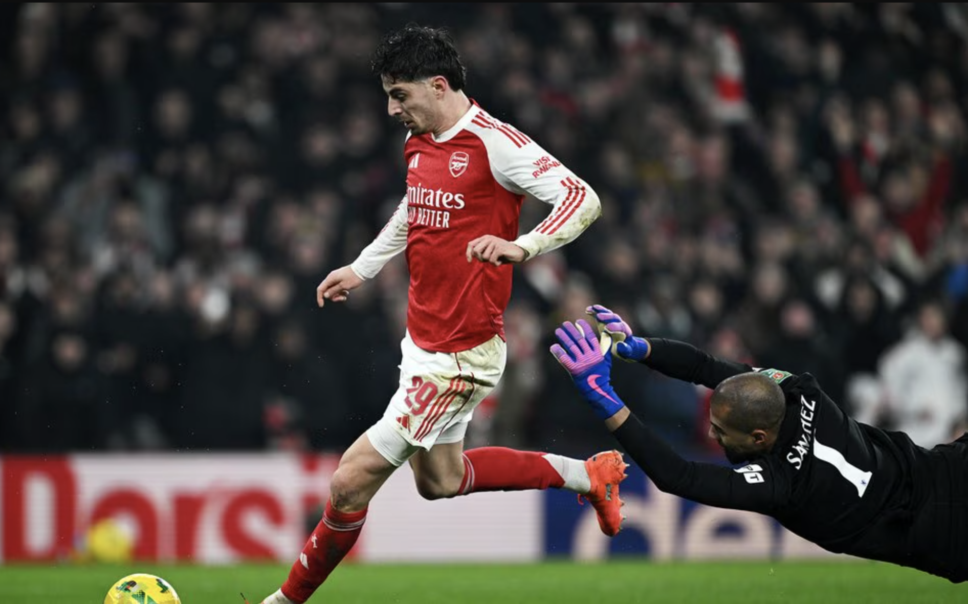 Kai Havertz ghi bàn phút bù giờ, Arsenal vào chung kết League Cup - Ảnh 6.