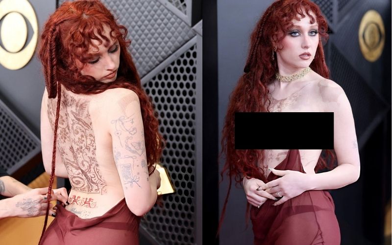 Nữ ca sĩ 7 triệu fan từng vượt mặt Taylor Swfit: Khoe nửa thân trên tại thảm đỏ, vướng nguy cơ bị phạt- Ảnh 3.