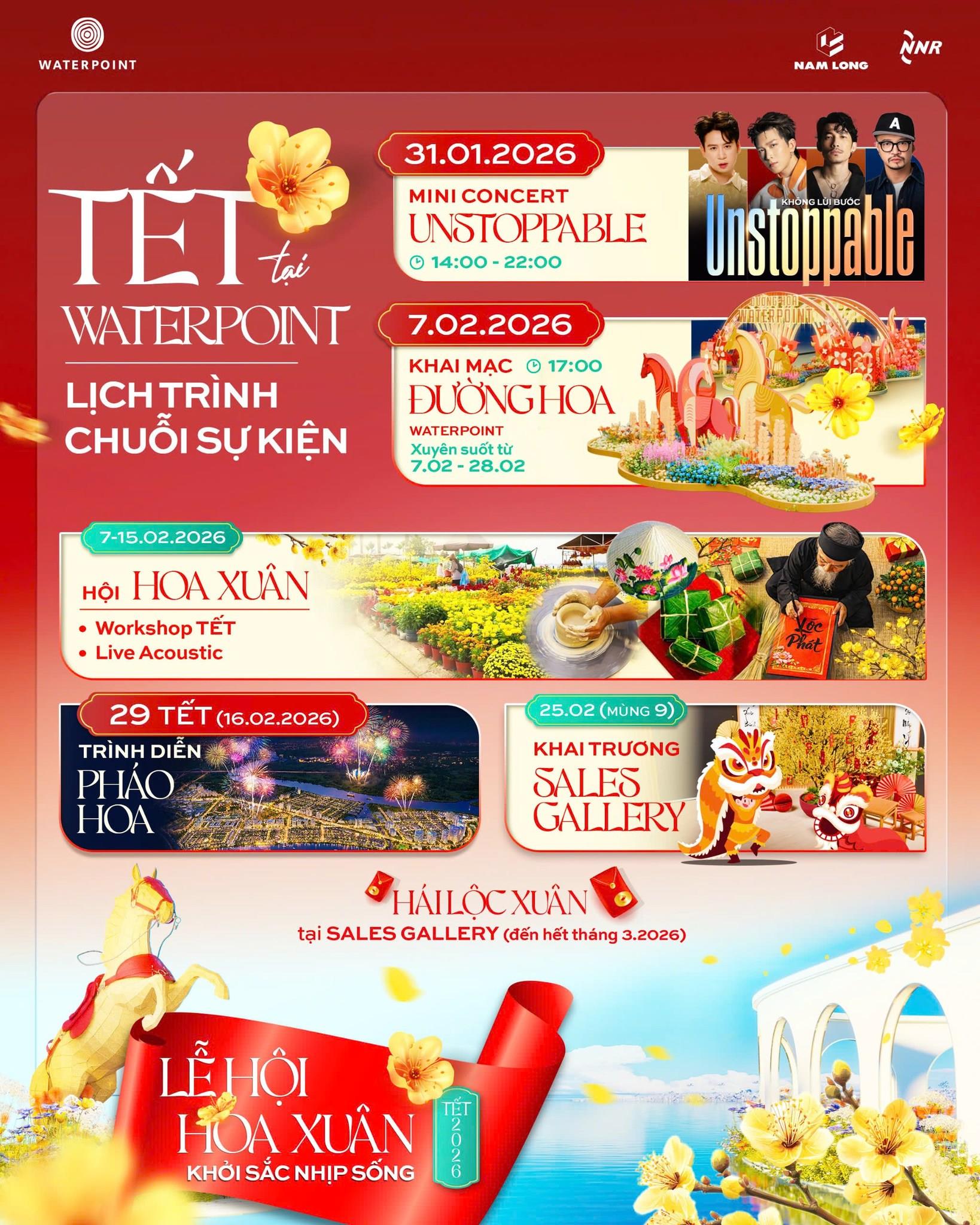 Waterpoint khởi động Tết bằng đêm nhạc Unstoppable, và tiếp nối với chuỗi hoạt động du xuân đa trải nghiệm từ ngày 7/2- Ảnh 5.