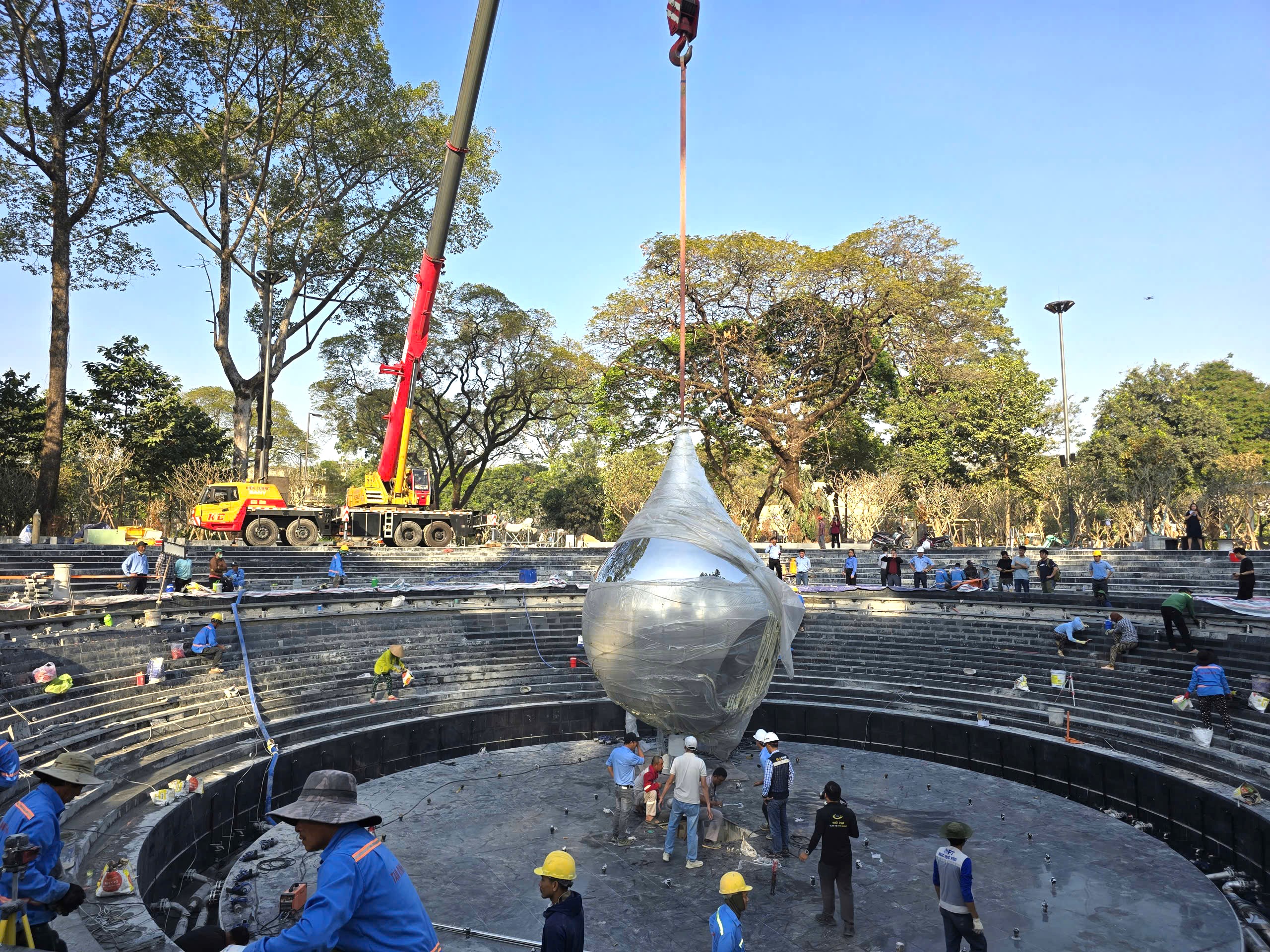 Sẽ có nghi thức thả hoa đăng tại lễ khánh thành công viên số 1 Lý Thái Tổ vào tối 12-2 - Ảnh 3.