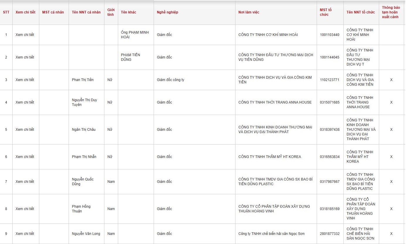 Thêm loạt Giám đốc doanh nghiệp bị tạm hoãn xuất cảnh: Nhiều cái tên quen thuộc- Ảnh 2.