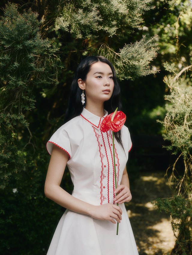 Váy sơ mi họa tiết mùa xuân () - Ảnh 3.