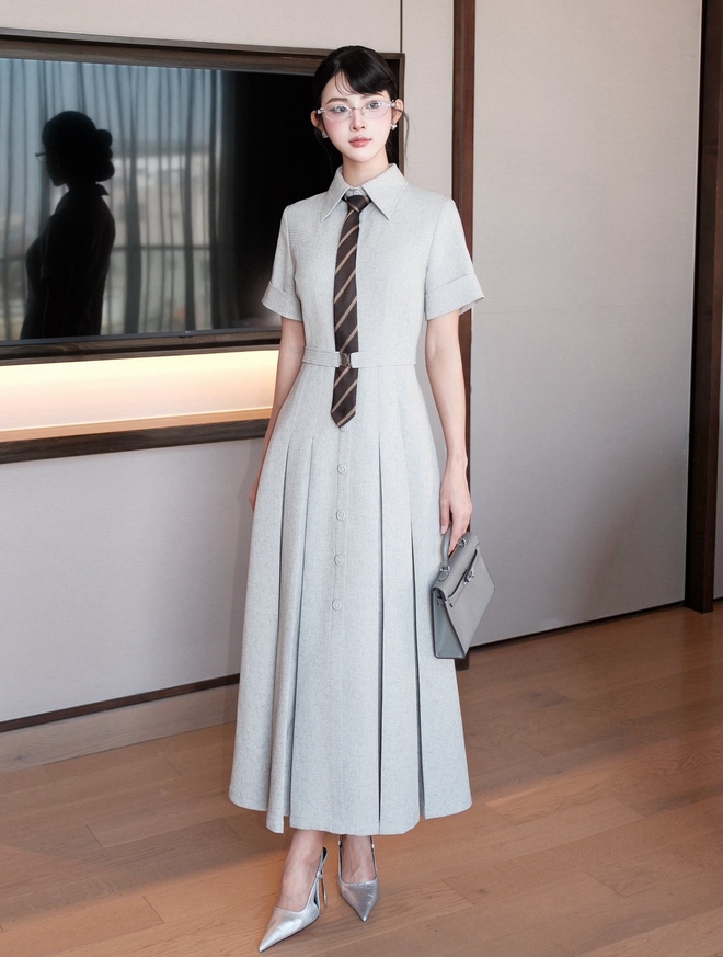 Váy sơ mi họa tiết mùa xuân () - Ảnh 6.