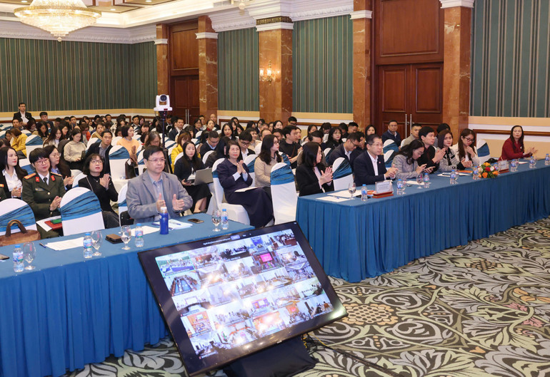 1.022 đại biểu dự Hội nghị tập huấn toàn quốc báo chí tuyên truyền cuộc bầu cử đại biểu Quốc hội   - Ảnh 3.