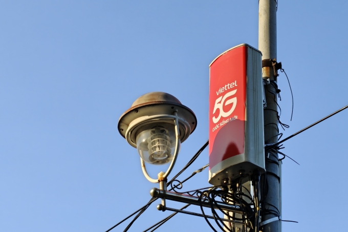 Trạm phát sóng 5G tại Đà Nẵng. Ảnh: Trọng Đạt