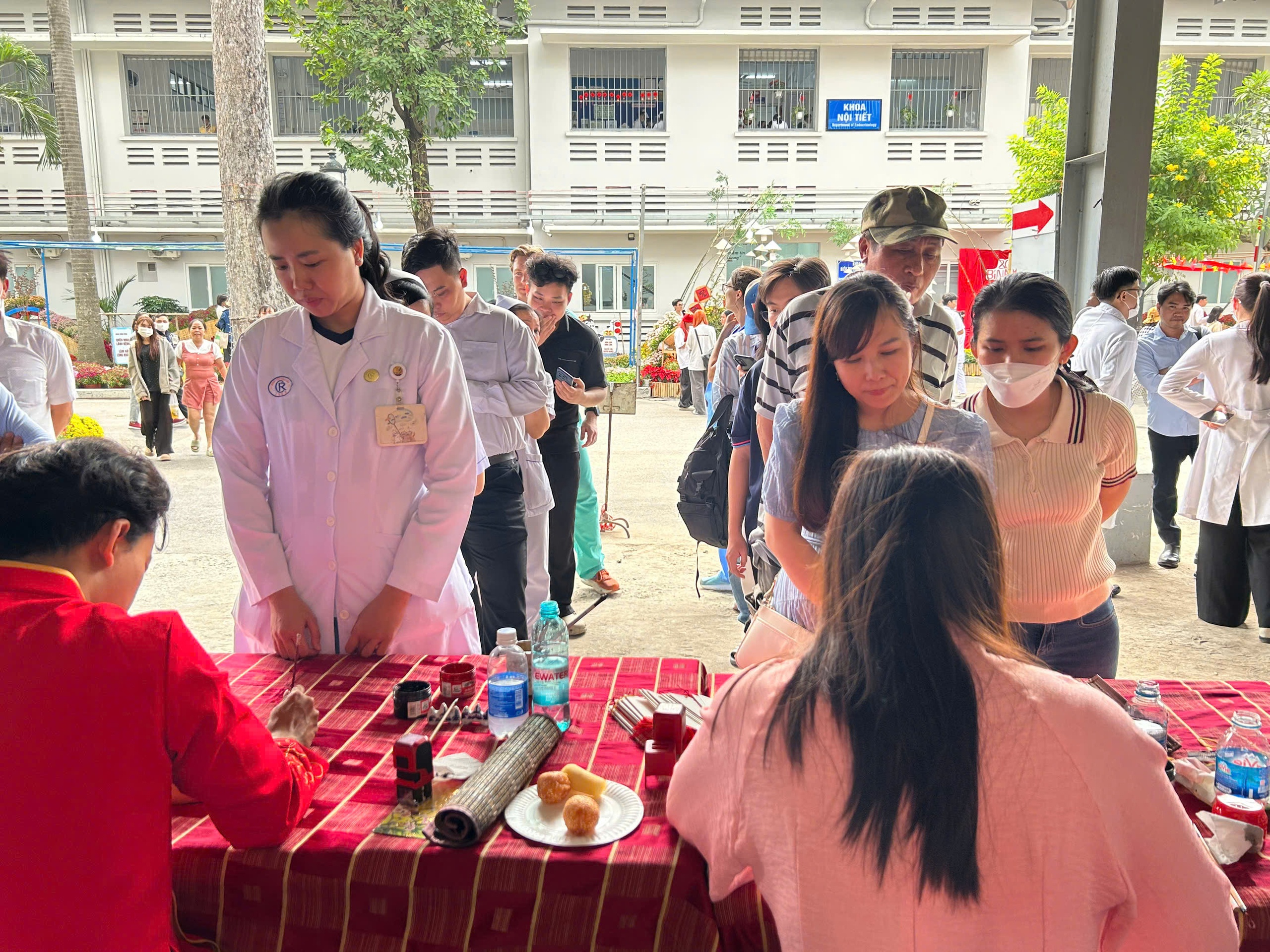 Đường hoa xuân Bệnh viện Chợ Rẫy riêng dành cho bệnh nhân - Ảnh 8.