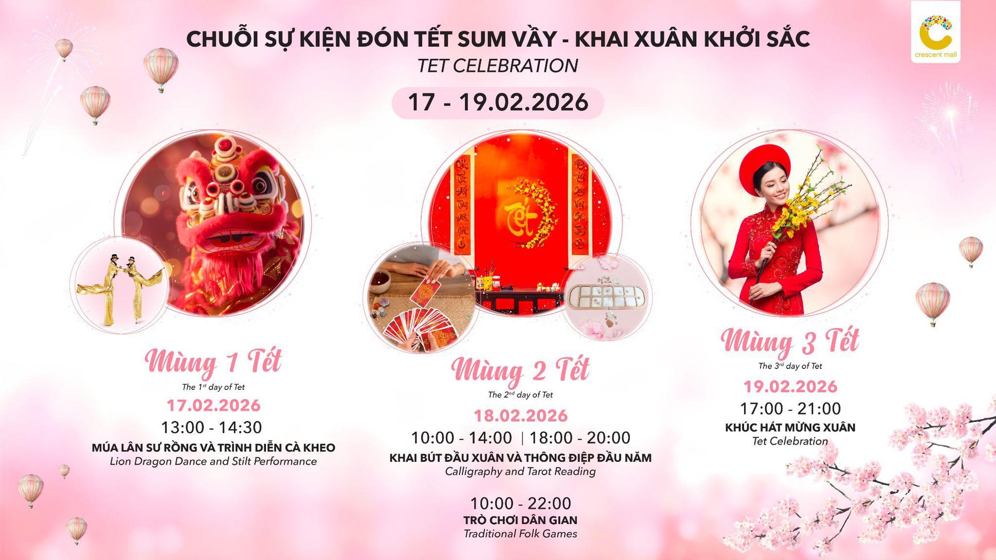 Giới trẻ rủ nhau “lên mây” đón tết tại Crescent Mall với rừng đào và khinh khí cầu siêu mộng mơ- Ảnh 4.