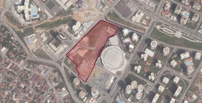 Khu đất được đánh dấu là một trong những dự án bất động sản sắp thành hình của Fenerbahce.