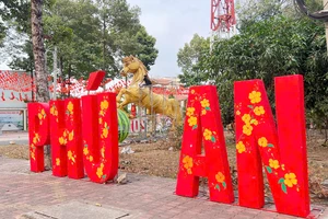 TP.HCM: Linh vật ngựa cao 6 m ở phường Phú An gây sốt mạng xã hội