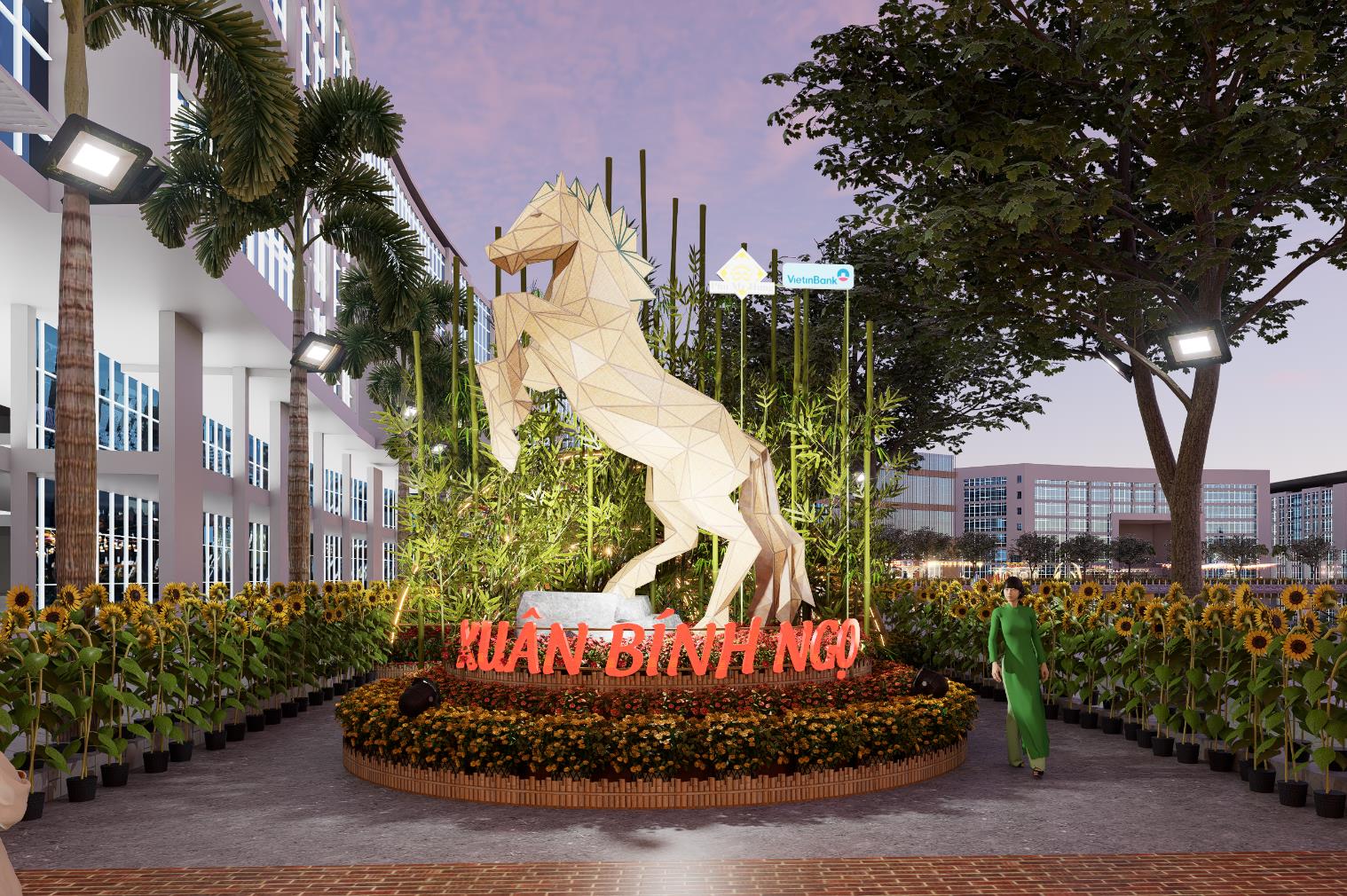 Đường Hoa Phú Mỹ Hưng 2026 rực rỡ sắc xuân với nhiều tiểu cảnh ấn tượng- Ảnh 2.