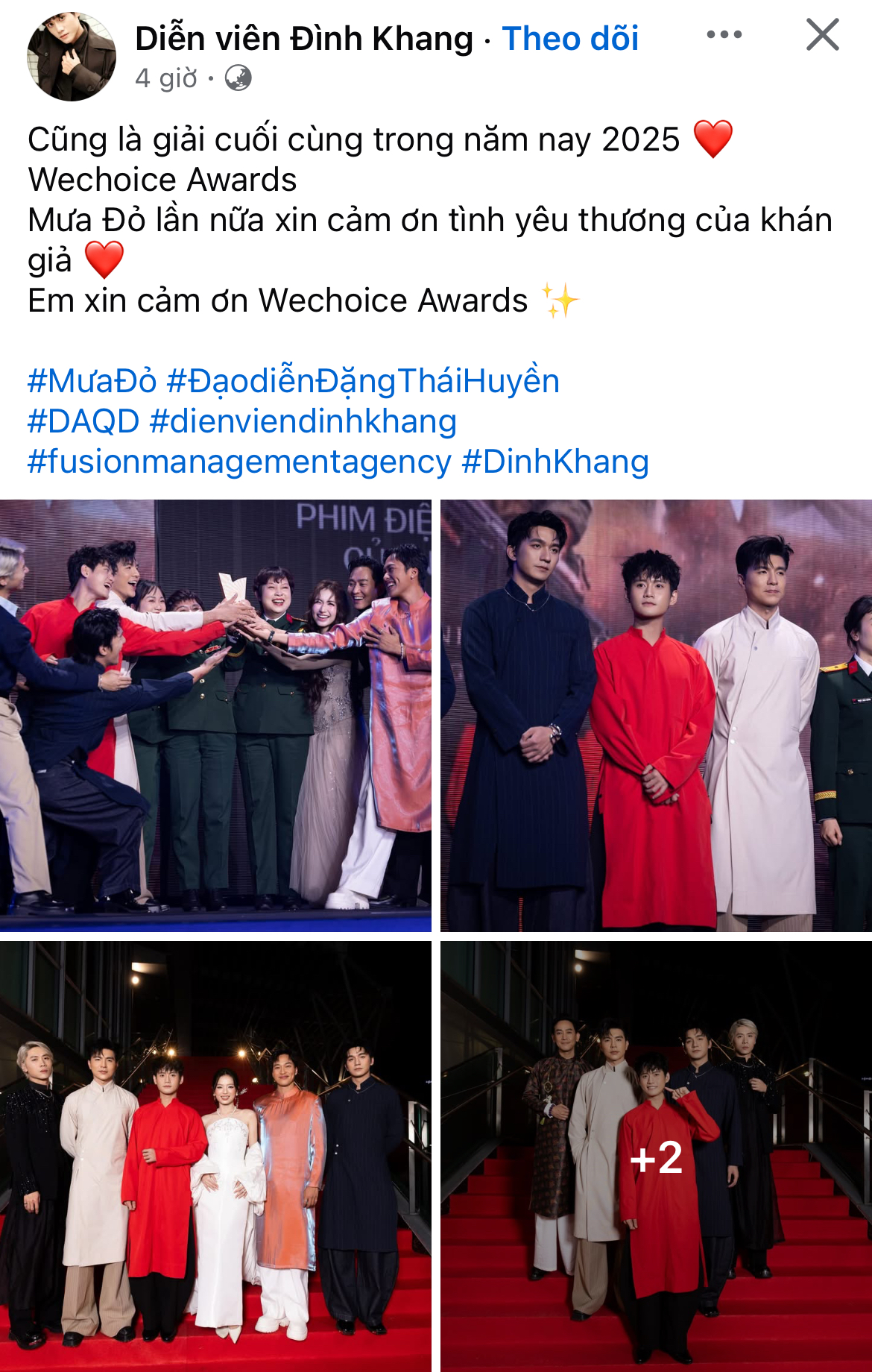 MXH ngập chia sẻ dàn sao Việt sau gala WeChoice Awards: Cảm xúc, ý nghĩa, vỡ oà và hơn thế nữa!- Ảnh 8.