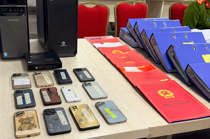 Tang vật bị thu giữ. Ảnh: Công an cung cấp