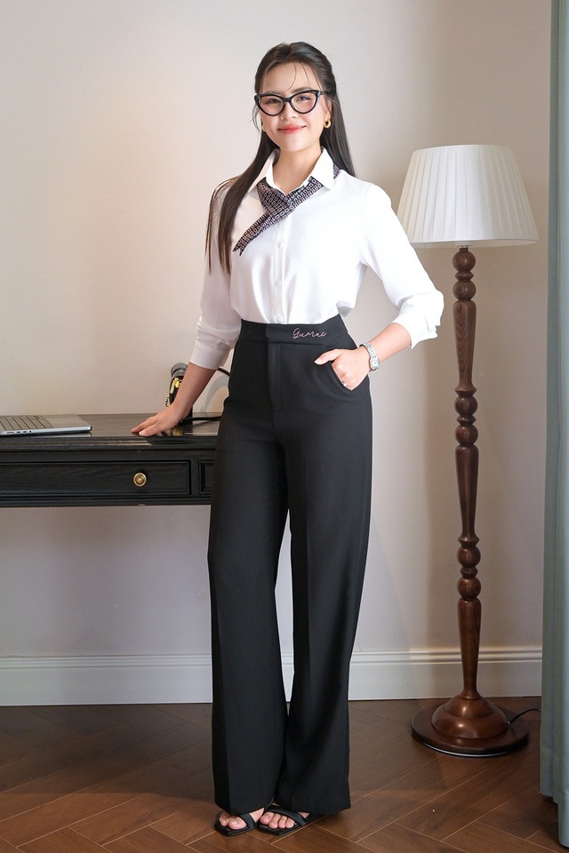 Tôn lên sự trong trẻo ngày xuân với trang phục sắc trắng- Ảnh 8.