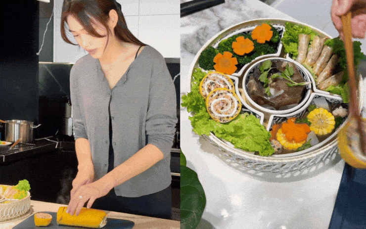 Mâm cúng ông Công ông Táo của 'nàng dâu hào môn' Đỗ Hà có món ăn cực đặc biệt, vừa đẹp mắt, vừa dễ làm - 11