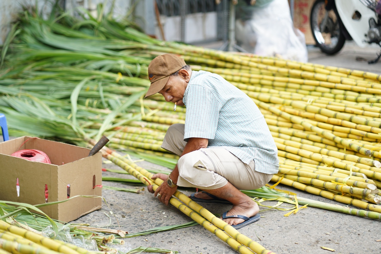 Mía chằng kín xe máy, cá chép đỏ rực bến sông: TP.HCM - Hà Nội rộn ràng tiễn ông Công ông Táo ngày 23 tháng Chạp- Ảnh 2.