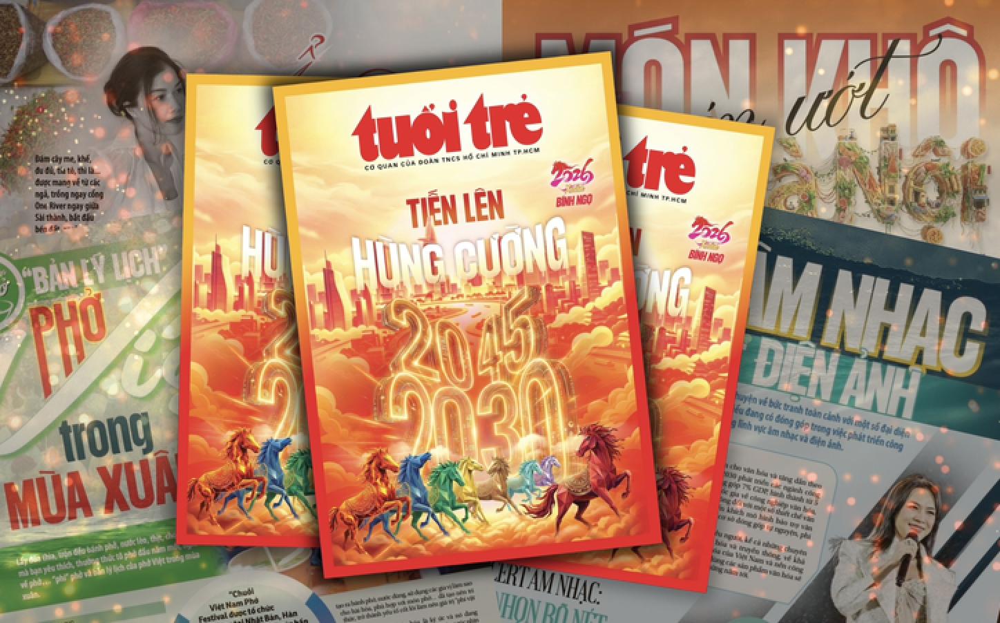 Giai phẩm Tuổi Trẻ 'Tiến lên hùng cường' đoạt giải nhì bìa báo Xuân Bính Ngọ 2026 - Ảnh 2.