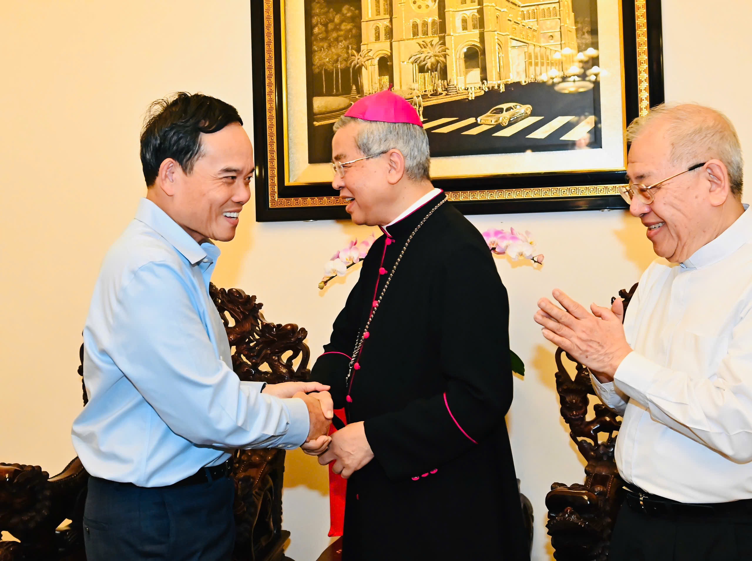 Bí thư Thành ủy TP.HCM Trần Lưu Quang thăm, chúc Tết chức sắc tiêu biểu các tôn giáo - Ảnh 2.