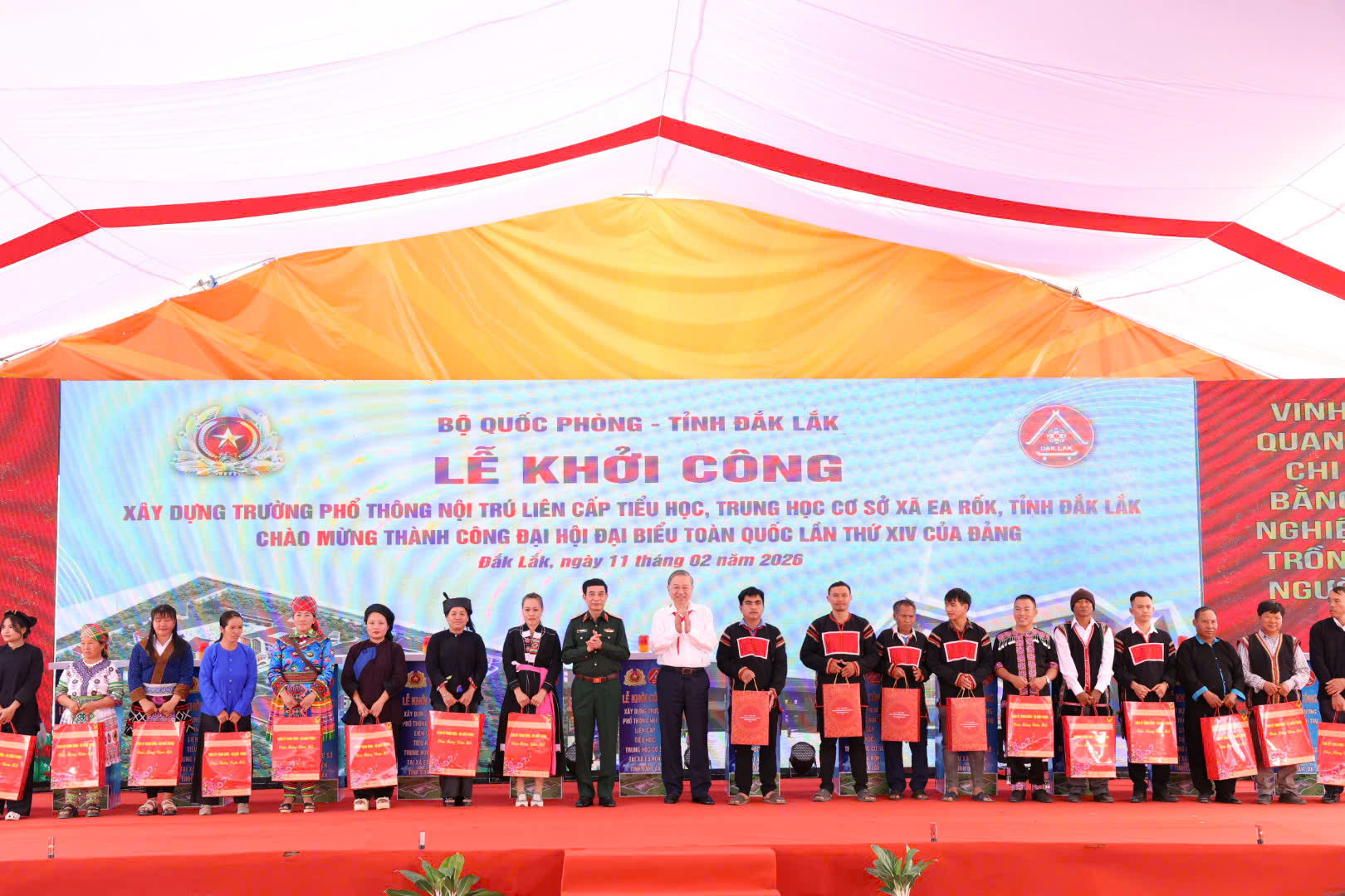 Tổng Bí thư Tô Lâm dự Lễ khởi công trường phổ thông nội trú tại Đắk Lắk - Ảnh 2.