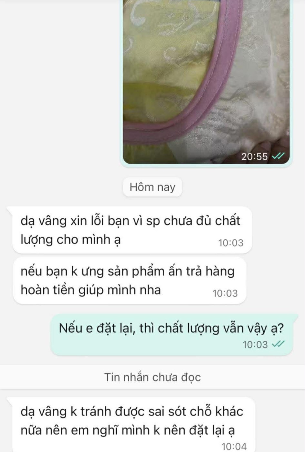 Sắm áo dài 1,8 triệu đồng nhận hàng vá víu, shop nói có đổi cũng... vẫn vậy - 3