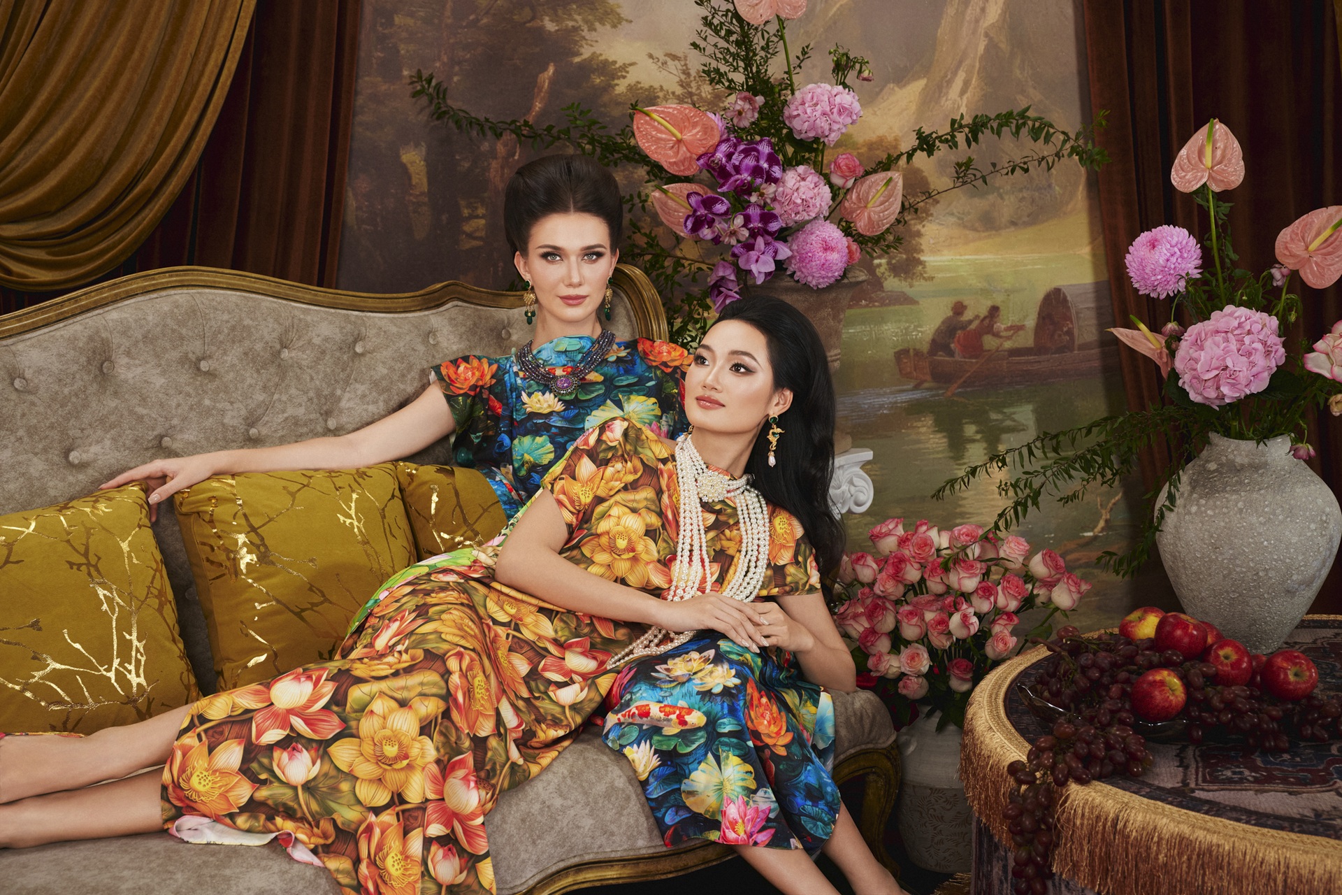 Trang phục đẹp ngày Tết từ chất liệu lụa - 4