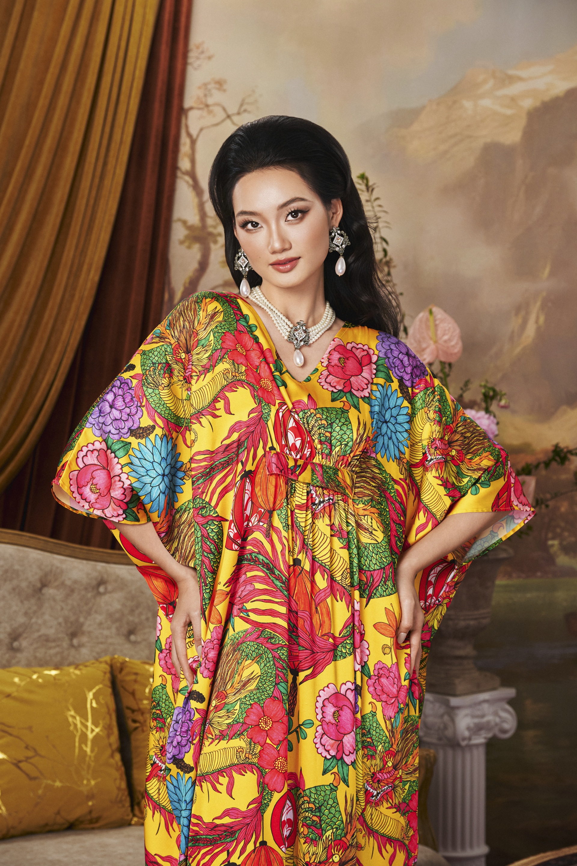 Trang phục đẹp ngày Tết từ chất liệu lụa - 5