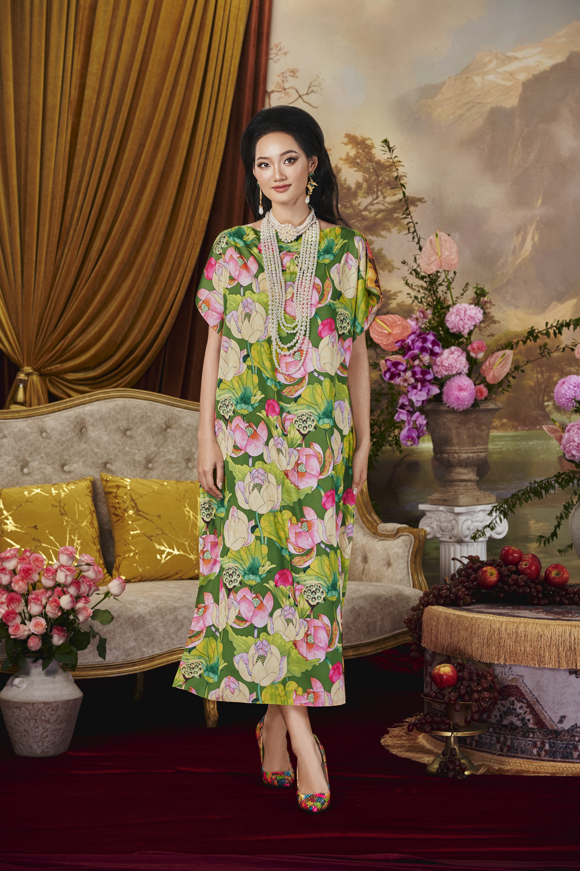 Trang phục đẹp ngày Tết từ chất liệu lụa - 7